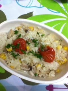 炊飯器でキノコたっぷりピラフ-レシピのメイン写真