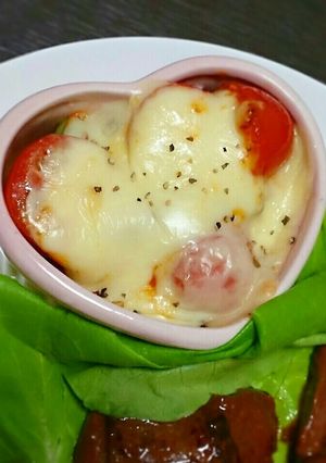 トマトとアスパラのオーロラソース焼き♡-レシピのメイン写真