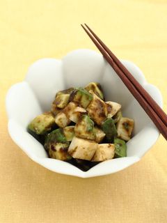 わさび味!アボカドと長芋の海苔の佃煮和え-レシピのメイン写真