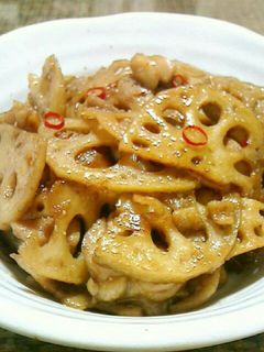 鶏肉でこくうま❢蓮根のきんぴら-レシピのメイン写真