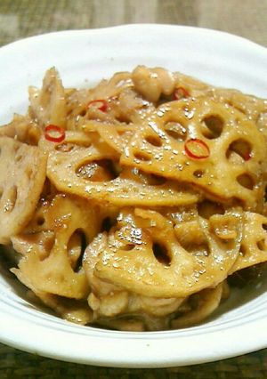 鶏肉でこくうま❢蓮根のきんぴら-レシピのメイン写真