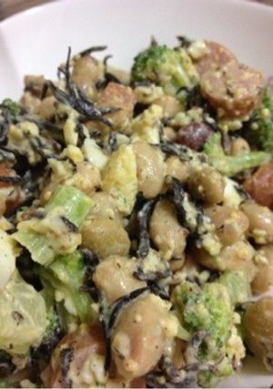 お豆とひじきのマスタードマヨ和え-レシピのメイン写真
