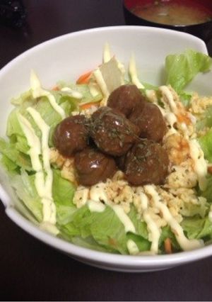 [丼]ミートボール丼-レシピのメイン写真