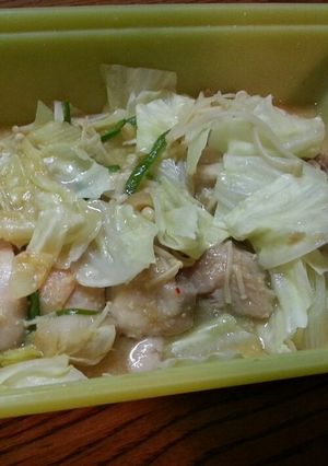 ルクエde簡単！鶏肉の野菜蒸し〜味噌編〜-レシピのメイン写真