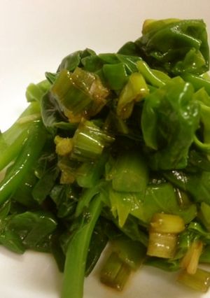 クセのある青菜でピリ辛おひたし-レシピのメイン写真