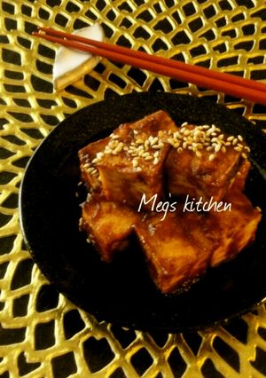 簡単♪旨い☆厚揚げのピリ辛ケチャ味噌-レシピのメイン写真