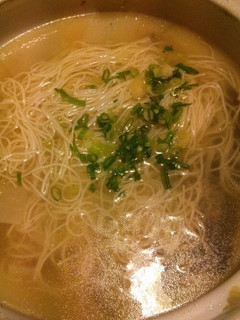 お鍋の〆は…手延べじゃない素麺で決まり☆-レシピのメイン写真