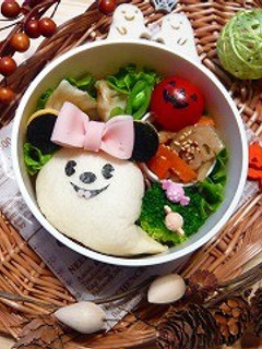 ハロウィン♡パンdeおばけミニーちゃん♡-レシピのメイン写真