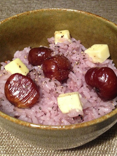 むき甘栗でなんちゃって栗入りお赤飯-レシピのメイン写真