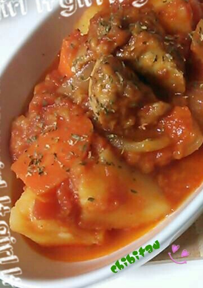 唐揚げリメイク✤簡単トマト煮-レシピのメイン写真