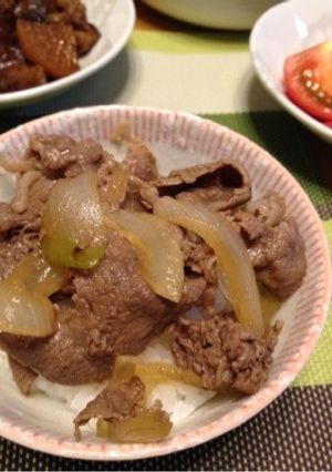 【簡単】黄金比で、美味しい牛丼！-レシピのメイン写真