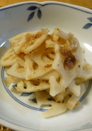 梅おかかれんこん-レシピのメイン写真