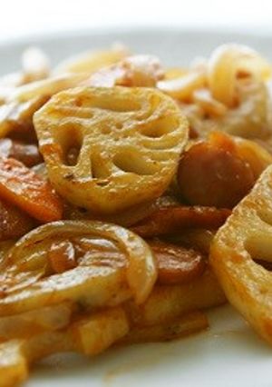 蓮根のナポリタン-レシピのメイン写真
