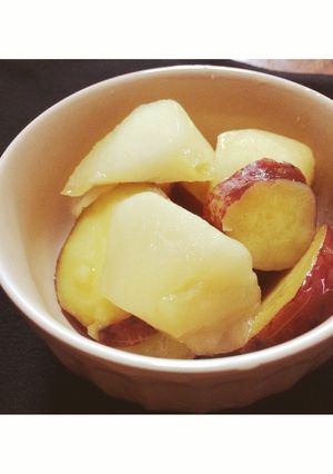 簡単！さつまいもと林檎のはちみつ煮-レシピのメイン写真