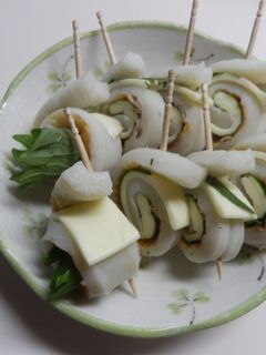 【超簡単】しそとチーズのちくわロール-レシピのメイン写真