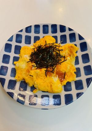 ふわふわ卵！和風たらこソースで！-レシピのメイン写真