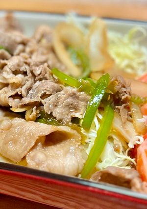 豚コマで簡単生姜焼き-レシピのメイン写真
