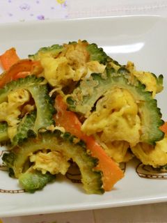 ゴーヤと卵の炒め物-レシピのメイン写真