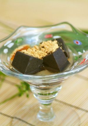 濃厚黒胡麻とうふのきなこ梅シロップ-レシピのメイン写真