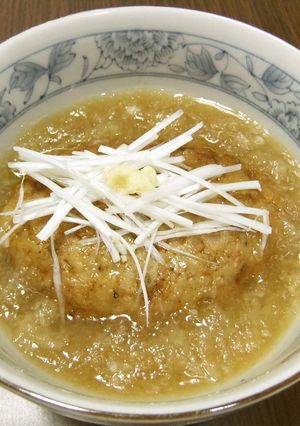 ★喉にいい食材★蓮根揚げバーグみぞれ餡-レシピのメイン写真