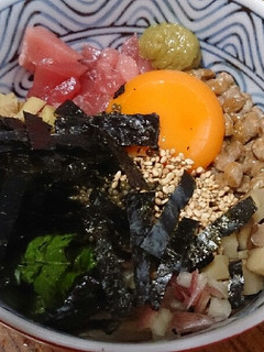 簡単☆いぶりがっこ丼-レシピのメイン写真