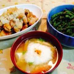 長芋とろつるふんわり味噌汁-レシピのメイン写真