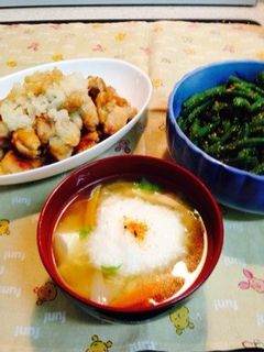 長芋とろつるふんわり味噌汁-レシピのメイン写真