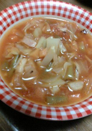 トマト缶を使ってミネストローネ-レシピのメイン写真