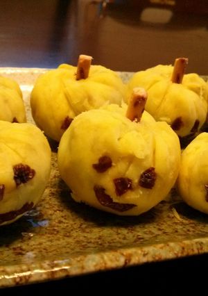 ハロウィンにも最適♪簡単サツマイモ茶巾♡-レシピのメイン写真
