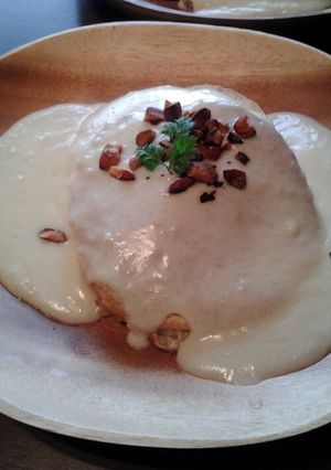 クランペットのナッツソースかけ♪-レシピのメイン写真
