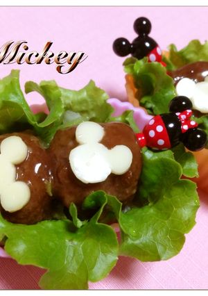 ✿キャラ弁 ミッキーのミートボール✿-レシピのメイン写真
