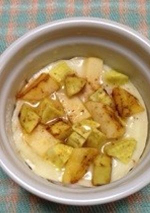 りんごとサツマイモのココットカマン-レシピのメイン写真