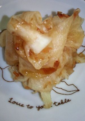 大根のひらひら～黒酢しょうゆで(^q^)-レシピのメイン写真