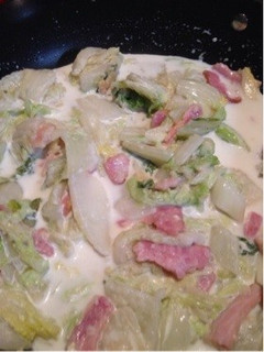 乾燥えのき入り白菜のクリーム煮-レシピのメイン写真