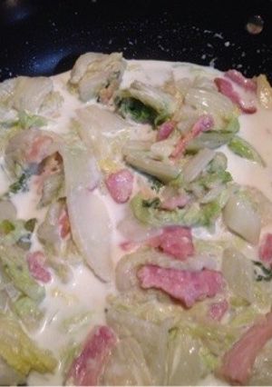 乾燥えのき入り白菜のクリーム煮-レシピのメイン写真