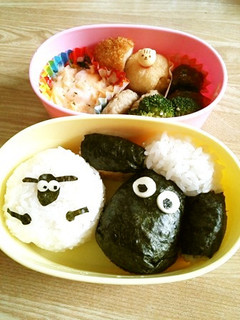 キャラ弁★ひつじのショーン★おにぎり弁当-レシピのメイン写真