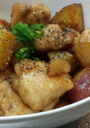 さつまいもと鶏の甘煮-レシピのメイン写真