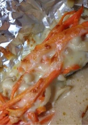 味噌マヨチーズ♡たらのホイル焼き-レシピのメイン写真