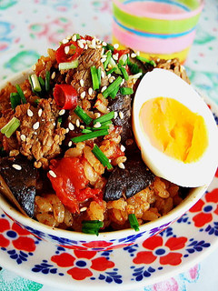 裏技おこげ★甘辛みそケチャ★牛炊込みご飯-レシピのメイン写真