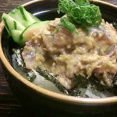 รูปของ 漁師めし！アジ刺身ゴマ味噌丼