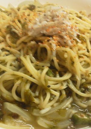 アオサとシラスの柚子胡椒パスタ-レシピのメイン写真