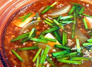 大根たっぷり！豚ひき肉でピリ辛麻婆鍋-レシピのメイン写真