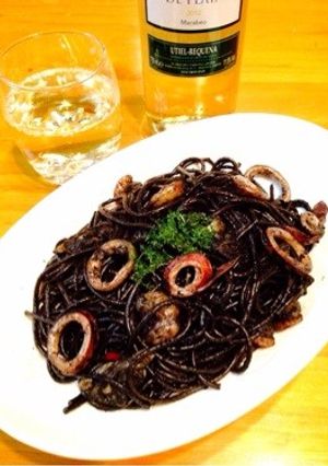 イカスミ・パスタ-レシピのメイン写真