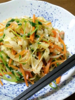 *レンジで簡単♪キャベツの彩りナムル*-レシピのメイン写真