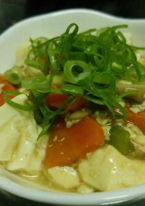 ぷるるん豆腐の五目餡かけ-レシピのメイン写真