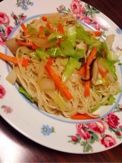 野菜たっぷり♪そうめんde焼きそば-レシピのメイン写真