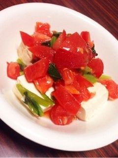 トマトと豆腐サラダ♪-レシピのメイン写真