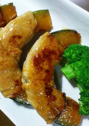 かぼちゃの肉巻-レシピのメイン写真