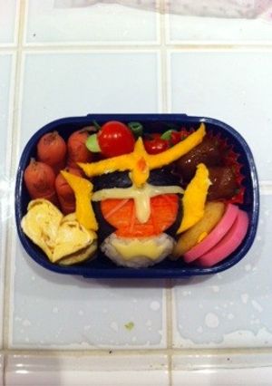 キャラ弁 仮面ライダーガイム 鎧武-レシピのメイン写真