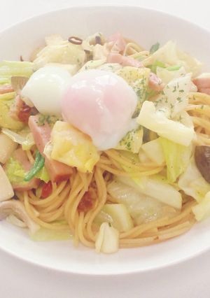 野菜たっぷり和風ペペロンチーノ-レシピのメイン写真